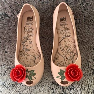 Melissa Beauty and the Beast peep toe flats